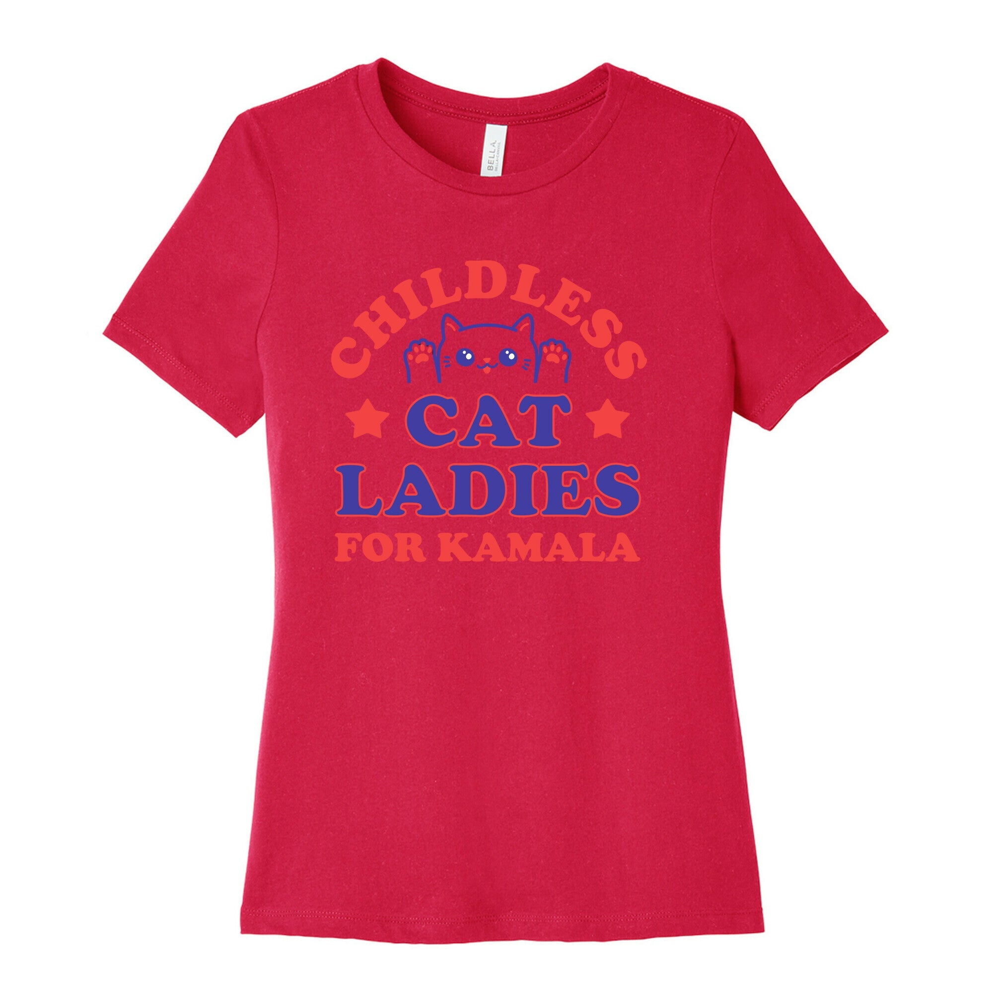 Childless Cat Ladies for Kamala Womens Cotton Tee